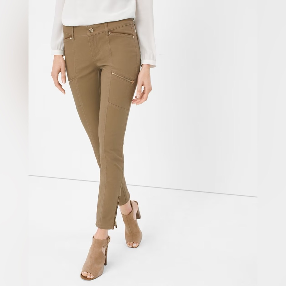 WHBM Brown Skimmer Jeans with 6 functional pockets!